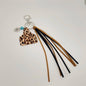 Western Style Keychain Leather Tassel Handmade Jewelry