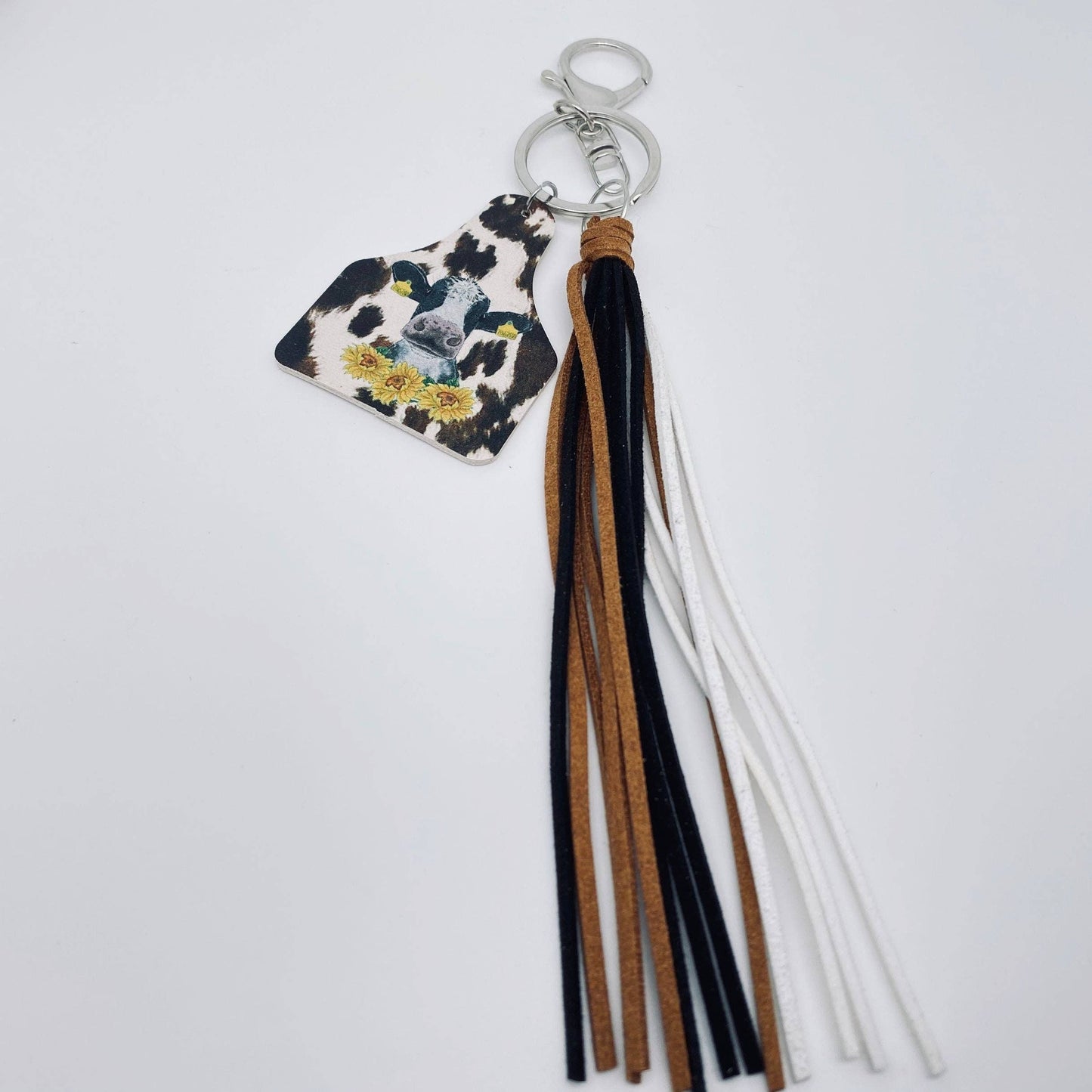 Western Leather Pendant Keychain