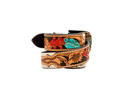 Cummerband Hand-Tooled Concho Belt