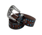 Turquoise Hand-Tooled leather belt