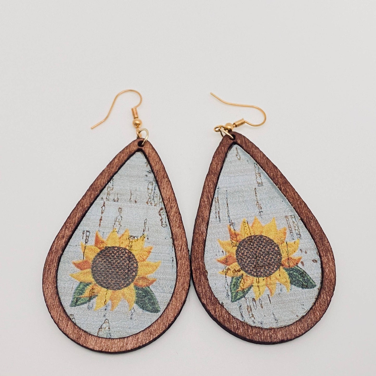 Western Style Drop Shape Women's Wooden Earrings