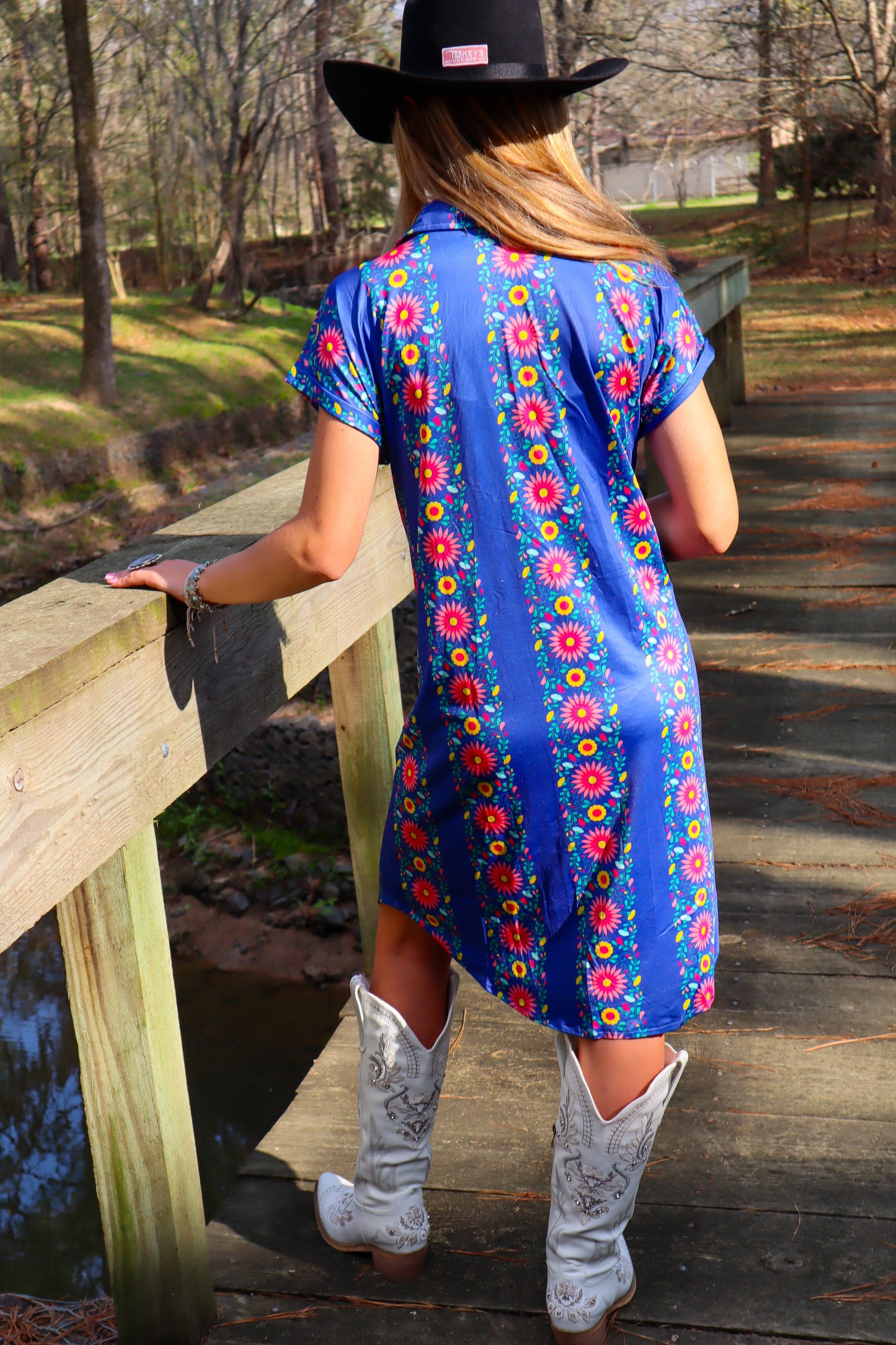 MK055 Deep South Short Sleeve Button Up Duster - 4 Colors