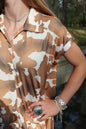 MK055 Deep South Short Sleeve Button Up Duster - 4 Colors